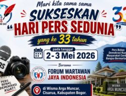 Kibarkan Kebebasan Pers, FWJ Indonesia Bersama WPO Akan Gelar Hari Pers Sedunia