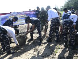 TNI AL Gelar Aksi Bersih Pantai dan Tanam Mangrove di Tanah Laut Melalui Operasi Trisila 26, Wujudkan Indonesia ASRI