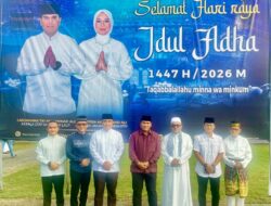 Danlanal Bintan Turut Dampingi Kasal Laksanakan Sholat Idul Adha 1447 H/2026 M di Tanjungpinang